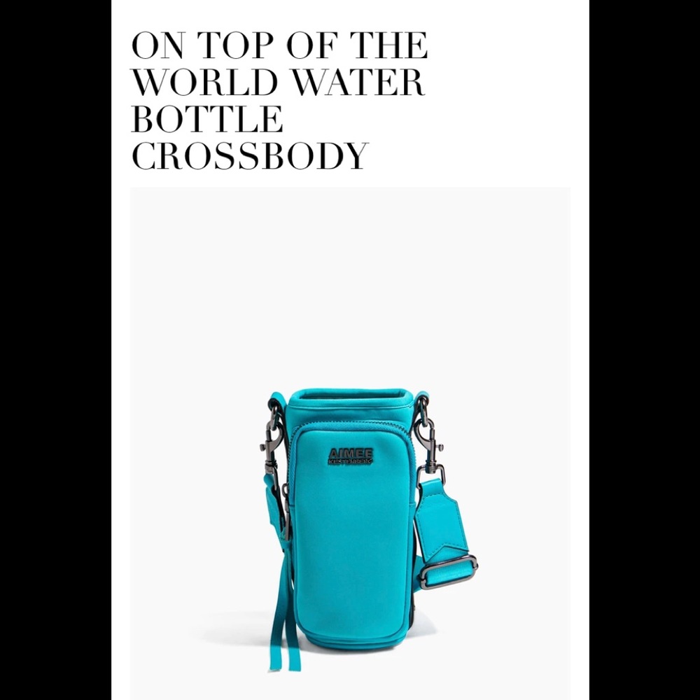 AIMEE KESTENBERG ON TOP OF THE WORLD WATER BOTTLE CROSSBODY